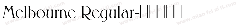 Melbourne Regular字体转换